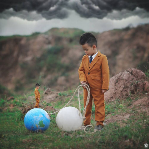 Bộ ảnh cậu bé và môi trường khiến nhiều người suy ngẫm - 6