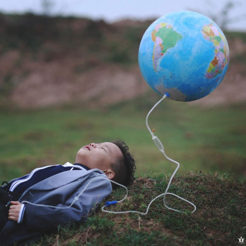 Bộ ảnh cậu bé và môi trường khiến nhiều người suy ngẫm - 8