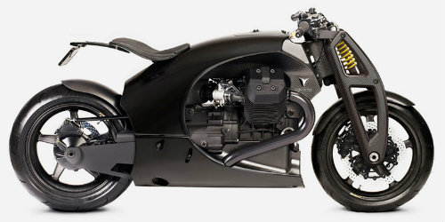 Phát thèm Moto Guzzi độ thân carbon - 3