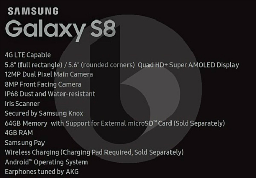 Samsung Galaxy S8 và S8 Plus sẽ có cấu hình tương tự nhau - 1