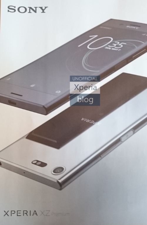 Rò rỉ thiết kế Sony Xperia XZ Premium, màn hình 4K - 1