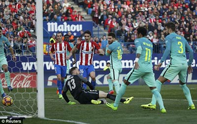 Chi tiết Atletico Madrid - Barcelona: Messi tỏa sáng (KT) - 10