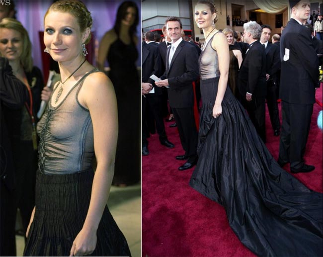 Gwyneth Paltrow và bộ váy xấu nhất cô từng mặc tới Oscar. 