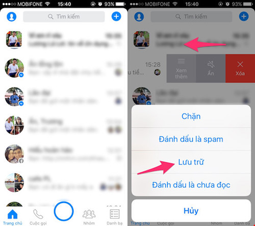 Cách ẩn các tin nhắn quan trọng trên Messenger - 4