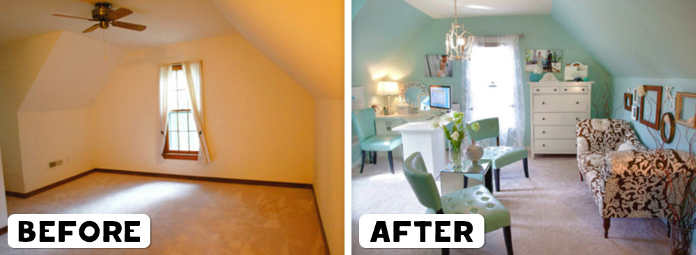 Sự “lột xác” đáng kinh ngạc của những căn phòng cũ kỹ - 2