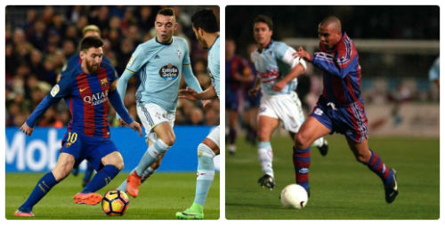 Messi solo ghi siêu phẩm từ giữa sân: Thổn thức nhớ Ro &#34;béo” - 1