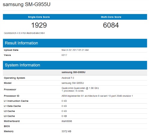 NÓNG: Lộ video Samsung Galaxy S8 và điểm hiệu năng trên Geekbench - 3