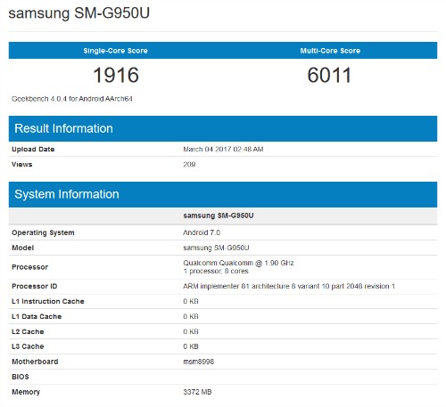 NÓNG: Lộ video Samsung Galaxy S8 và điểm hiệu năng trên Geekbench - 2