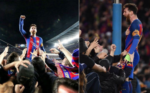 Messi bị fan bao vây, SAO bự thế giới phát sốt vì Barca - 1