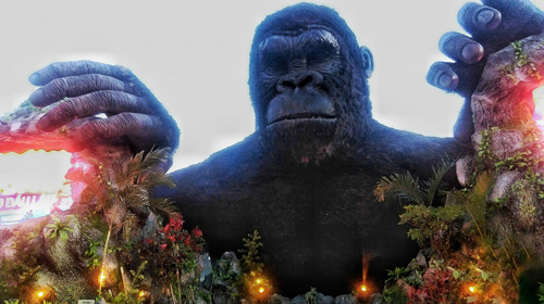 Sân khấu 1 tỷ của phim Kong trước và sau khi cháy rụi - 1