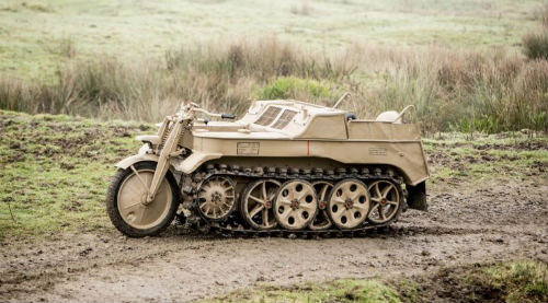 Kinh ngạc môtô bánh xích xe tăng của phát xít Đức - 9