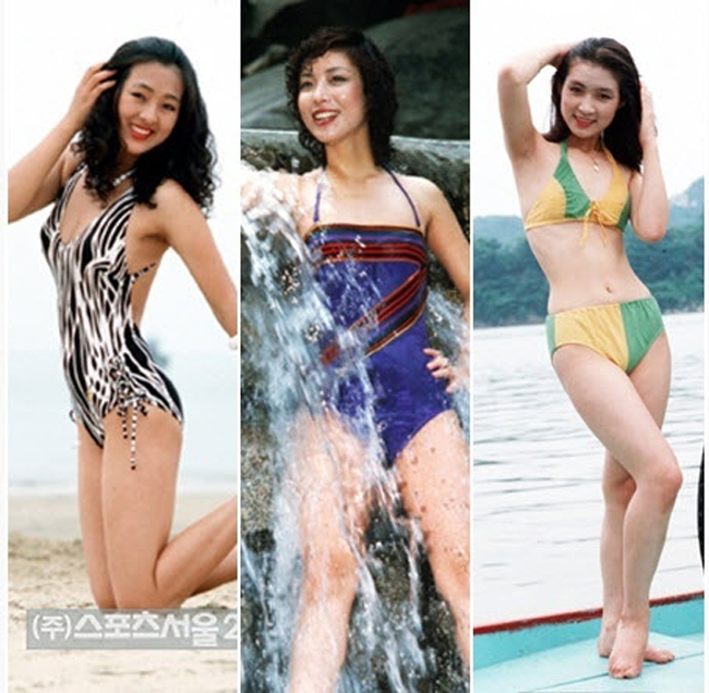 Sang thập niên 80, mỹ nhân Hàn "bung lụa" hơn các kiểu tạo dáng cùng bikini.