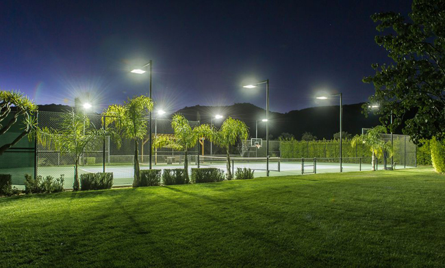 Sân chơi tennis.