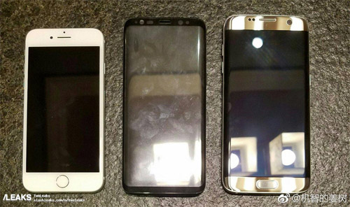Ảnh “nóng” Samsung Galaxy S8 đọ dáng iPhone 7 - 1