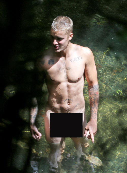 The shocking nudity of the 'saint of nakedness' Justin Bieber - 5