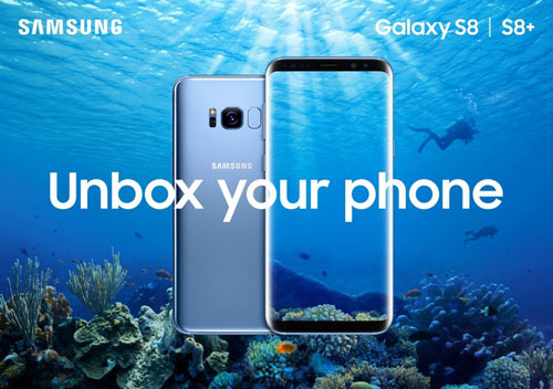 Video đập hộp Samsung Galaxy S8 ngay trước hàm cá mập - 2