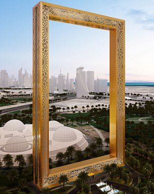Dubai xây “khung ảnh” mạ vàng cao bằng nhà 50 tầng - 1