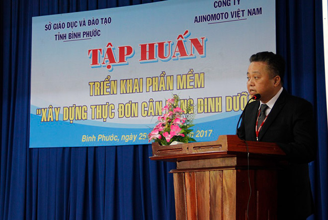 Bình Phước ứng dụng phần mềm trong công tác xây dựng thực đơn học đường - 1