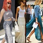 Bí quyết mặc đẹp - Sao chống nắng sành điệu với maxi skirt