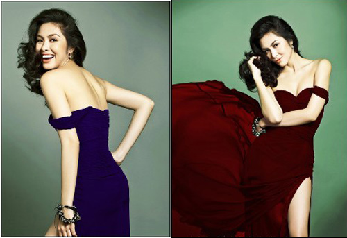 Người đẹp Việt hút hồn với mốt khoe vai - 7