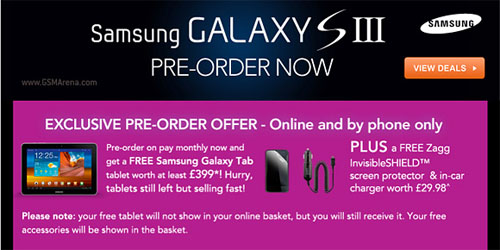 Mua Samsung Galaxy S3 miễn phí Galaxy Tab - 1