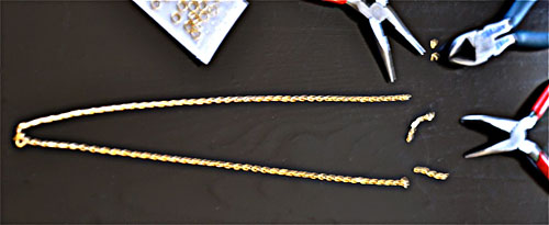 Làm vòng cổ từ khăn lót ấm chén - 3