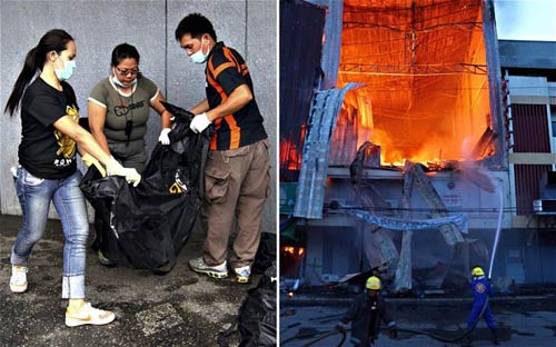 Philippines: Cháy cửa hàng, 17 người chết - 1