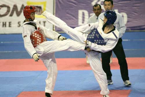 Giải VĐ taekwondo châu Á: Vượt qua ĐKVĐ Asiad, Lê Huỳnh Châu đoạt HCĐ - 1