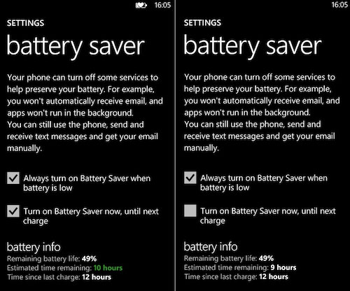 Kéo dài thời gian dùng pin cho Windows Phone - 2