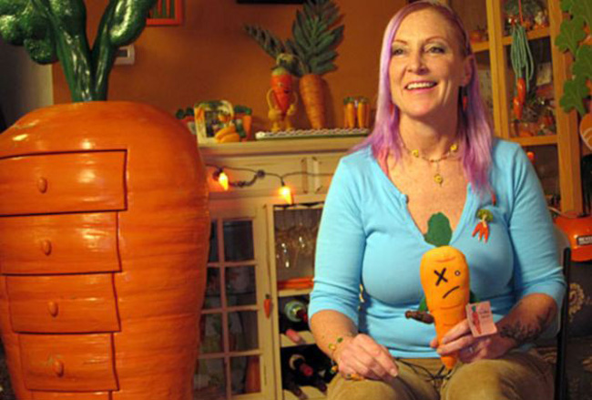 Cô Zizi Howell sống ở bang California (Mỹ) là một người cuồng cà rốt.