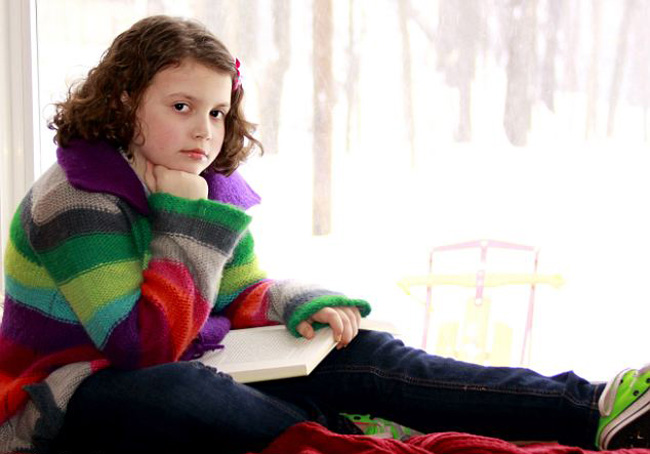 Cô bé Priscilla Pomerantz, 9 tuổi, người Mỹ bị mắc một chứng rối loạn hiếm gặp tên là Cold Urticaria.