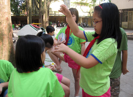 Chùm ảnh học sinh thực nghiệm "học như chơi" - 7