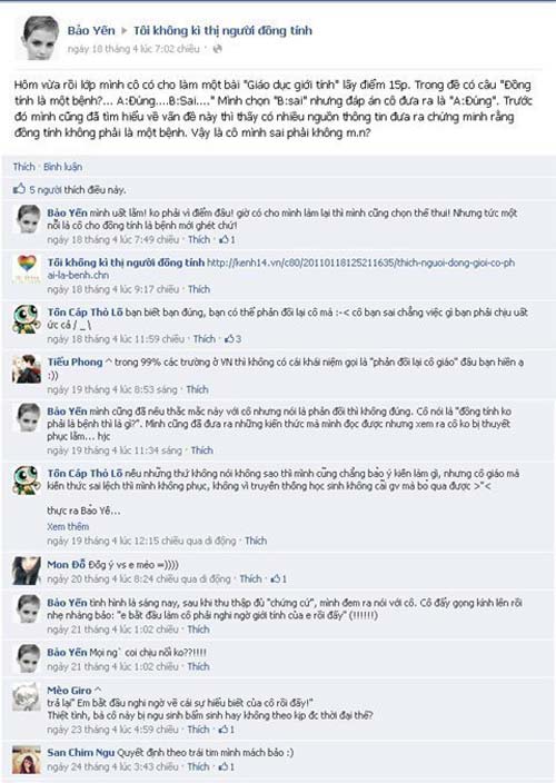 Học trò đồng tính, thầy cô lạc hậu 20 năm - 2