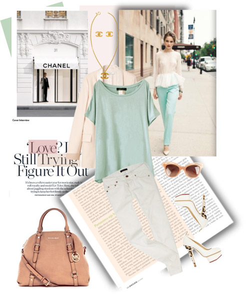 Mặc đẹp cùng màu xanh pastel - 5