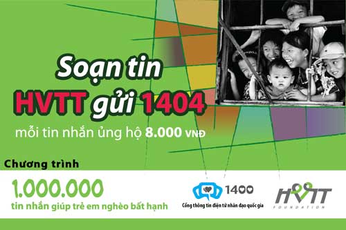 1 triệu tin nhắn giúp trẻ em nghèo, bất hạnh - 1