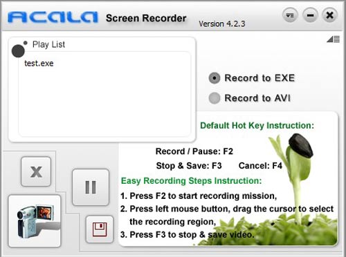Acala Screen Recorder – Quay phim màn hình và xuất ra file EXE - 1