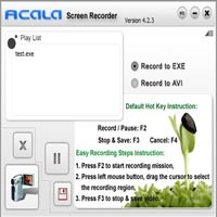 Công nghệ thông tin - Acala Screen Recorder – Quay phim màn hình và xuất ra file EXE