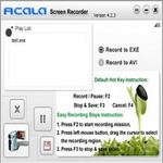 Công nghệ thông tin - Acala Screen Recorder – Quay phim màn hình và xuất ra file EXE