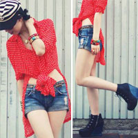 Người mẫu - Hoa hậu - Học cô giáo Nhật phối áo mullet cực sành