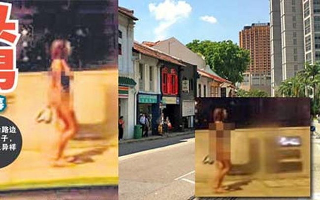 Sáng sớm ngày 8/5/2012, trên một khu phố ở Singapore xuất hiện cảnh một thiếu nữ không mặc quần, áo rách tả tơi, đang rượt đuổi 4 nam giới.
