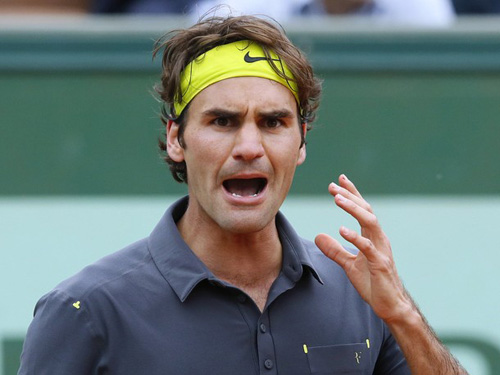 Cơn cáu giận hiếm thấy của Federer - 1