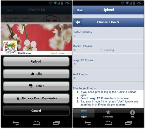 Hướng dẫn tìm và tải ảnh Cover cho Facebook từ thiết bị di động - 4