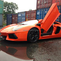 Ô tô - Xe máy - "Choáng": Lamborghini Aventador màu cam về Việt Nam
