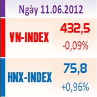 Tài chính - Bất động sản - Chiều 11/6: Hai sàn trái chiều nhau