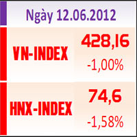 Tài chính - Bất động sản - Chiều 12/6: Cổ phiếu bluechip bị bán tháo