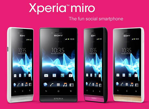 Sony Xperia Miro truy cập Facebook lộ diện - 1