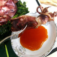 Ẩm thực - Mực luộc lá ngải cực lạ