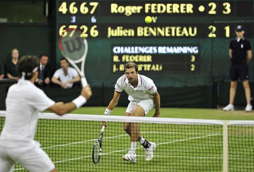 Federer - Benneteau: Siêu kịch tính (vòng 3 Wimbledon) - 1