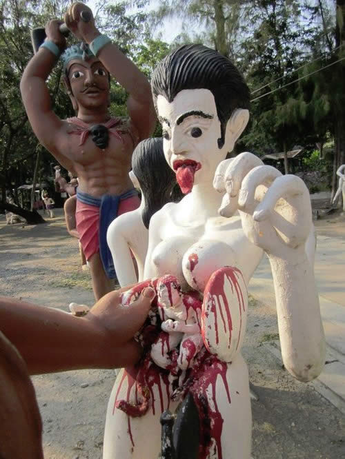 Thăm vườn địa ngục Wang Saen Suk - 5