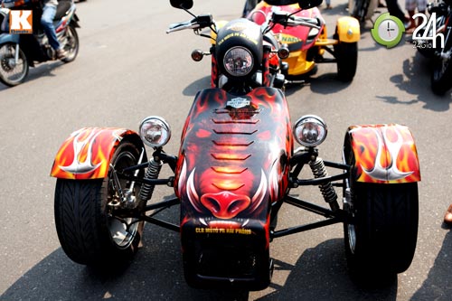 Xế khủng Harley độ 3 bánh siêu độc tại Việt Nam - 9